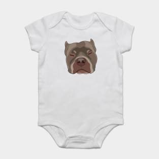 Sleepy Pitbull Baby Bodysuit